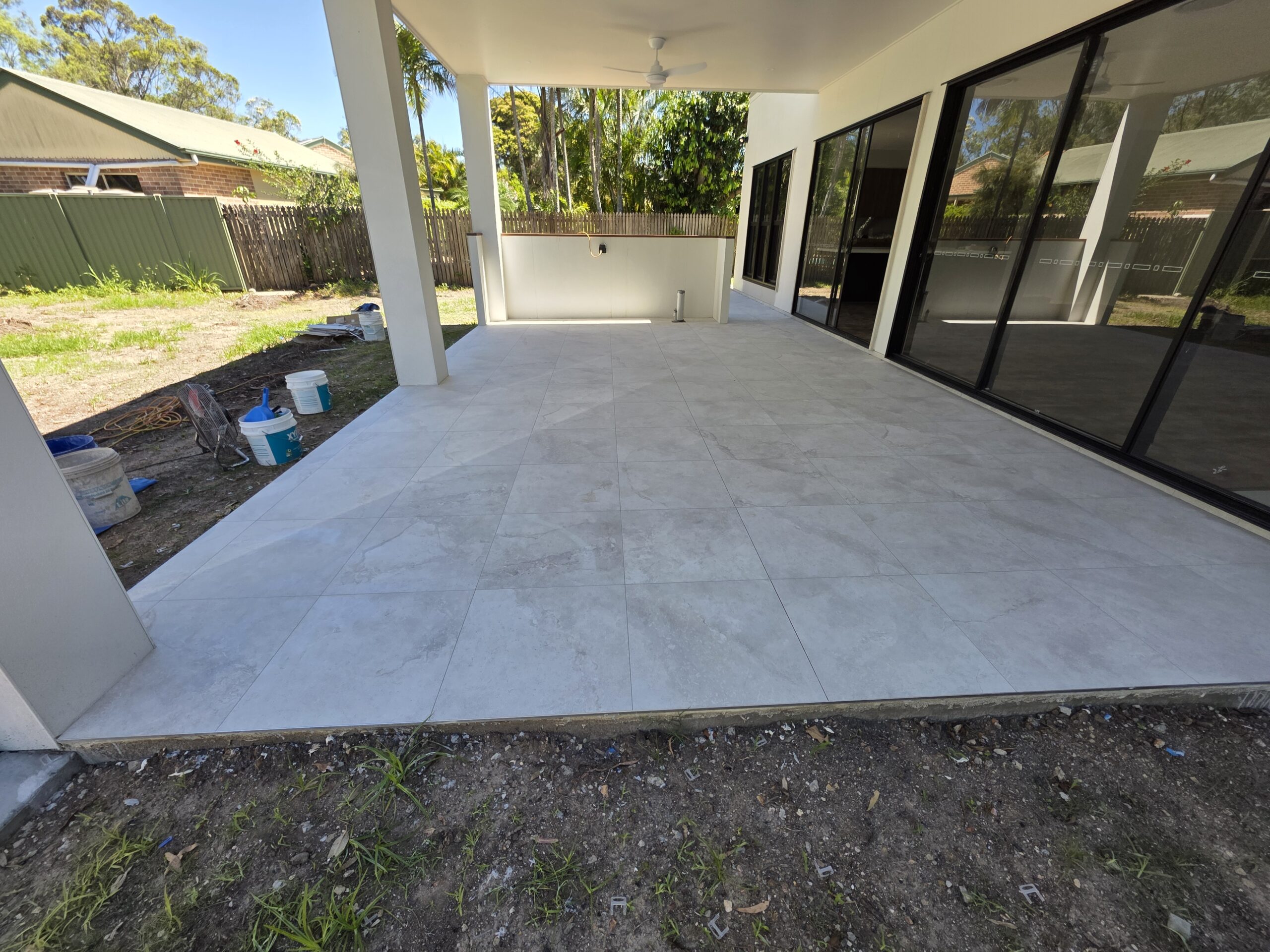 Outdoor alfresco and patio tiling by ID Tiling